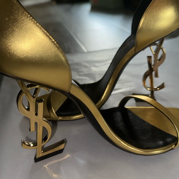Saint Laurent Gold Women's Heels - Picture 7 of 12